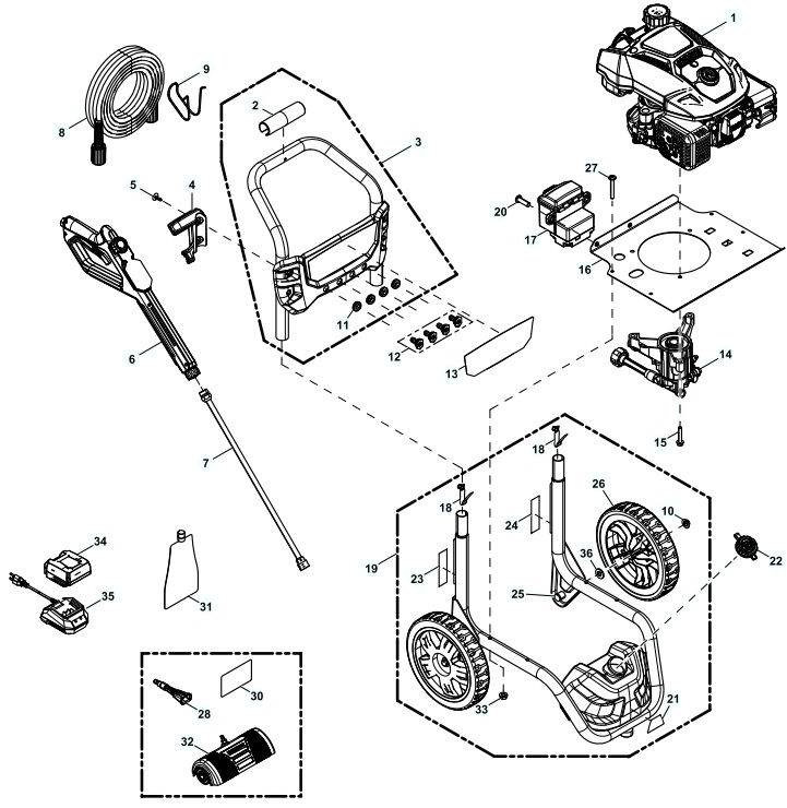 generac 0071230 Power Washer repair Parts